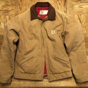 Men's Carhartt Quilted Jacket (Small, Tan)